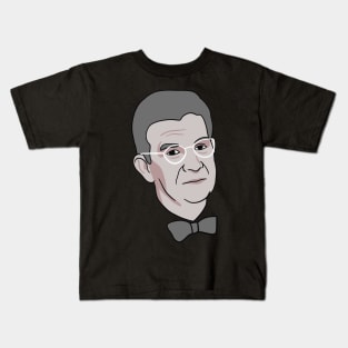 Jacques Lacan Minimal Portrait - Philosophy Kids T-Shirt